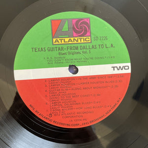 TEXAS GUITAR FROM DALLAS TO L.A. Vinyl LP US Press EX/VG+ T-Bone Walker, etc