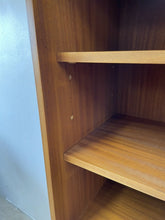 Load image into Gallery viewer, Mid Century Double Teak Glazed Bookcase Record Storage