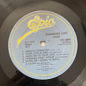 Sade – Diamond Life - Vinyl LP UK Press A6/B4 VG+/EX EPC 26044 1984 Smooth