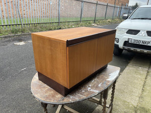 Small G Plan Teak Record Cabinet Small Sideboard On Tapered Wooden Legs