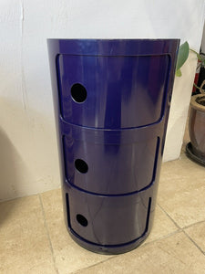 Kartell Componibili Storage Unit Post Modern By Anna Castelli Ferrieri Blue