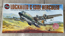 Load image into Gallery viewer, Lockheed C-130E Hercules Airfix 1/72 scale 09001-0 Rare Vintage Complete