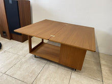 Load image into Gallery viewer, Mid Century McIntosh Tristor Metamorphic Teak Coffee Table Cocktail Trolley