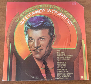 FRANKIE AVALON 16 GREATEST HITS - 1973 US RELEASE - VINYL, LP, COMPILATION