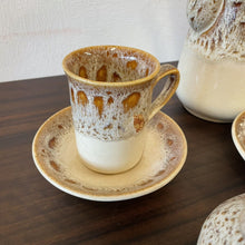 Load image into Gallery viewer, Mid Century Fosters Honeycomb Blonde Part Coffee Set Pot Cups Jug Etc