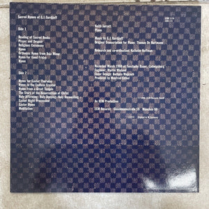 G. I. Gurdjieff - Keith Jarrett - Sacred Hymns LP 1980 EX+/EX+