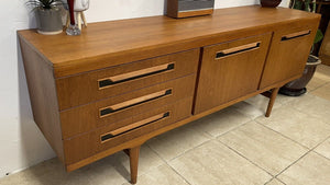 Original Retro Mid Century 1960s Teak Sideboard Credenza Media Unit