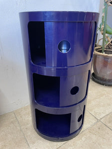 Kartell Componibili Storage Unit Post Modern By Anna Castelli Ferrieri Blue