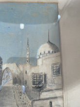 Load image into Gallery viewer, 2x Vintage Drawings Watercolours Of Cairo? Street J P Davidson 1935