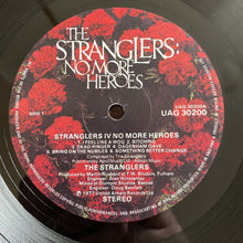 Load image into Gallery viewer, THE STRANGLERS NO MORE HEROES VINYL LP 1977 A-1U/B-1U Jonz UK 1ST PRESS EX/VG+