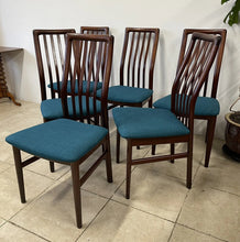 Load image into Gallery viewer, Set Of 6x Danish Modern Kai Kristiansen Model 170 Chairs Schou Andersen Rosewood