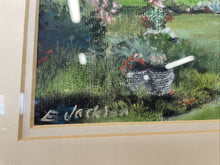 Load image into Gallery viewer, Original Pastel Drawing Of A Garden In Summertime Edward Jackson North Shields