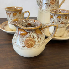 Load image into Gallery viewer, Mid Century Fosters Honeycomb Blonde Part Coffee Set Pot Cups Jug Etc