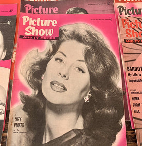 Vintage Job Lot 25 Picture Show & TV Mirror P/Back Magazines Marilyn Monroe Etc