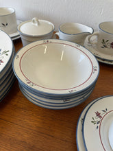 Load image into Gallery viewer, 32 Piece Newcor Copenhagen Dinner Service - Dinner Plates, Bowls, Cups, etc