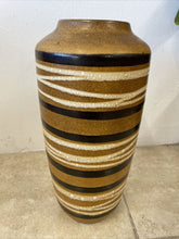 Load image into Gallery viewer, Mid Century Large West German Scheurich Keramik Pottery Floor Vase 45cm 517-45