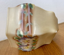 Load image into Gallery viewer, Vintage Milk Glass Ceiling Light Shade Floral Design 5.5” Tall