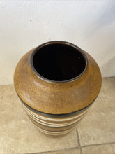 Load image into Gallery viewer, Mid Century Large West German Scheurich Keramik Pottery Floor Vase 45cm 517-45