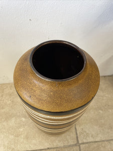 Mid Century Large West German Scheurich Keramik Pottery Floor Vase 45cm 517-45