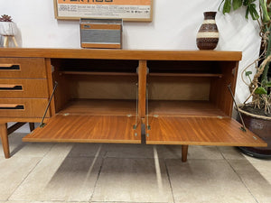 Original Retro Mid Century 1960s Teak Sideboard Credenza Media Unit