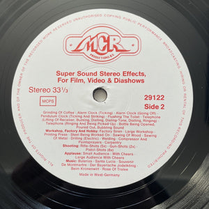 SUPER SOUND STEREO EFFECTS (Movies, Video, Dia-Shows) 2xLP Vinyl - NM/EX