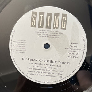 STING ‘Dream of the Blue Turtles’ 1985 Vinyl LP + Inner A5/B5 1st UK Press EX/EX