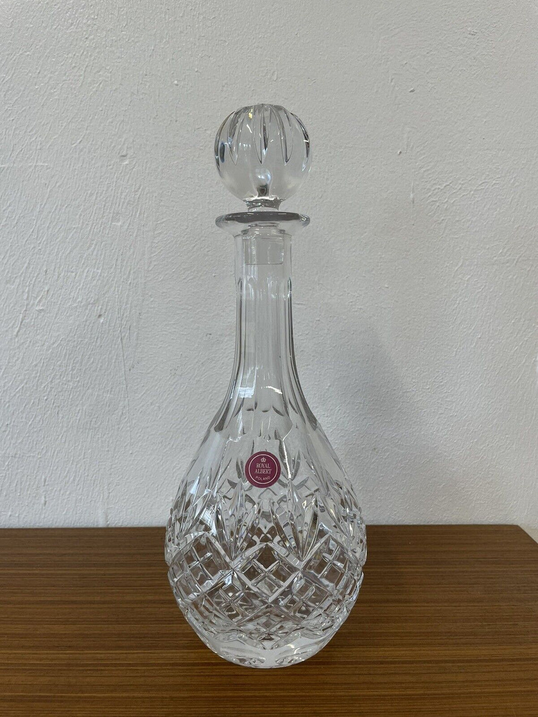 Royal Albert Cut Crystal Decanter And Stopper