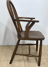 Load image into Gallery viewer, Small Antique Georgian Elm Windsor Spindle Arm Chair.