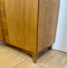 Load image into Gallery viewer, Vintage Mid Century Modern Double Wardrobe In French Walnut By Wrighton.