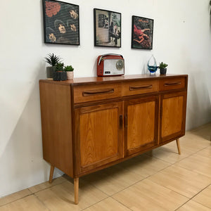 Stunning Compact Mid Century G Plan Teak Sideboard On Pin Legs.