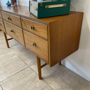 Meredew Mid Century Modern Teak Sideboard/Dressing Table/Chest Of Drawers