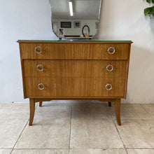 Load image into Gallery viewer, Vintage Retro Mid Century Dressing Table/Chest Of Drawers In Walnut - Wrighton.