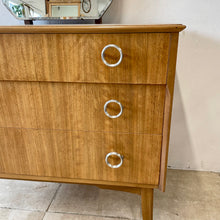 Load image into Gallery viewer, Vintage Retro Mid Century Dressing Table/Chest Of Drawers In Walnut - Wrighton.