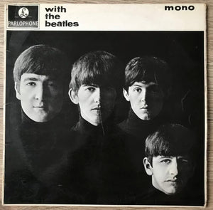 With The Beatles Rare 2nd UK Mono Press Vinyl LP 1N/1N MKT Tax EX/EX Loud.