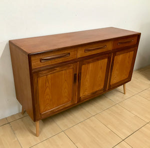 Stunning Compact Mid Century G Plan Teak Sideboard On Pin Legs.