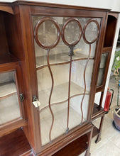 Load image into Gallery viewer, Stunning Mahogany Arts And Crafts Art Nouveau Display Cabinet Salmon Bros London.