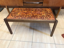 Load image into Gallery viewer, Stunning Mid Century Danish “Sunburst” Tiled Top Coffee Table Toften Mobelfabrik.