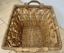 Load image into Gallery viewer, Large Rustic Traditional Wicker Log Basket