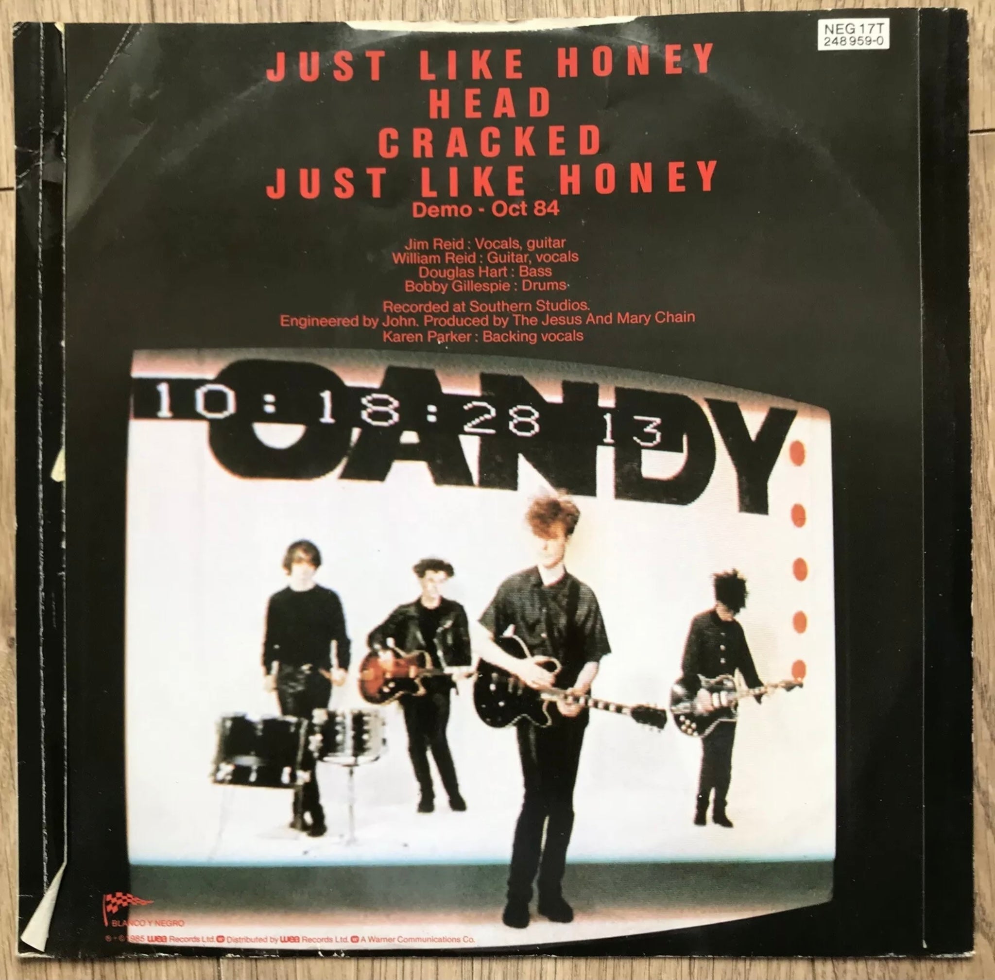 THE JESUS & MARY CHAIN “JUST LIKE HONEY” 1462 EX/EX RECORD 12