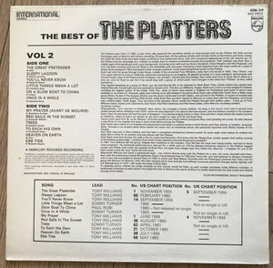 THE PLATTERS - The Best Of The Platters Vol 2 (LP) VG+/VG+