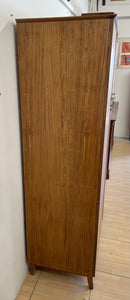 Vintage Mid Century Modern Double Wardrobe In French Walnut By Wrighton.