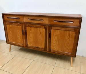 Stunning Compact Mid Century G Plan Teak Sideboard On Pin Legs.