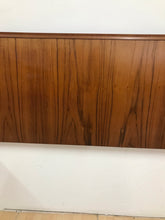 Load image into Gallery viewer, Mid Century Teak Double Headboard With Bedside Tables By Gimson And Slater.