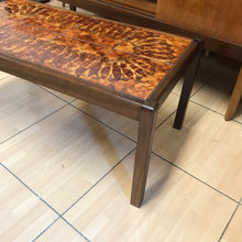 Load image into Gallery viewer, Stunning Mid Century Danish “Sunburst” Tiled Top Coffee Table Toften Mobelfabrik.