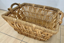 Load image into Gallery viewer, Large Rustic Traditional Wicker Log Basket