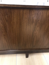 Load image into Gallery viewer, Stunning Danish Mid Century Tambour Door Sideboard Credenza Teak And Rosewood.