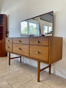 Meredew Mid Century Modern Teak Sideboard/Dressing Table/Chest Of Drawers