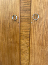 Load image into Gallery viewer, Vintage Mid Century Modern Double Wardrobe In French Walnut By Wrighton.